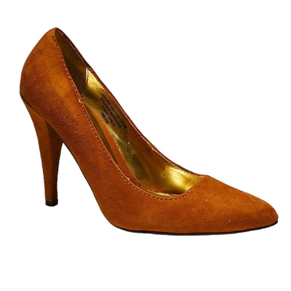 Collin Stuart Amber Suede Pointy Toe Stiletto Heel Pump